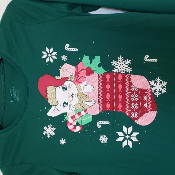 NEW "The Children's Place" Christmas Top - Picture 2 of 6